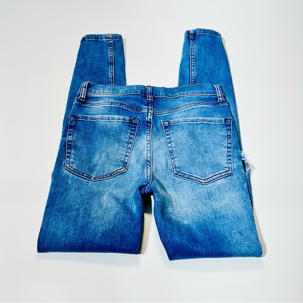 Free People jeans Jeggings skinny jeans high rise distressed women size 26